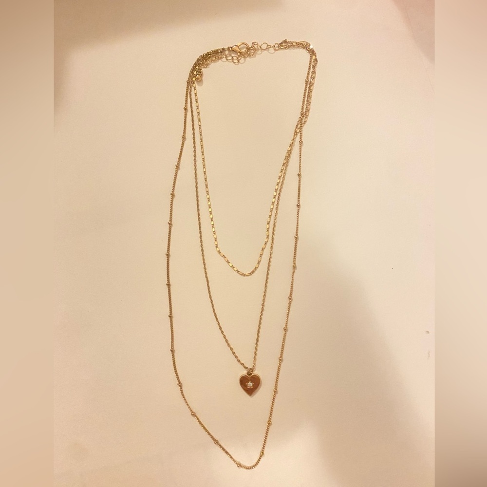 Gold layered necklace